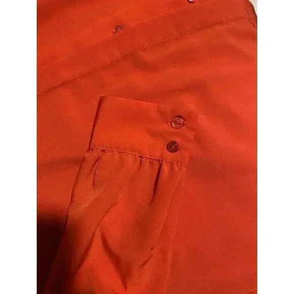 Vintage Country Sophisticates Pendleton Womens Blouse Size 10 Red Button Up NWT - Picture 4 of 5